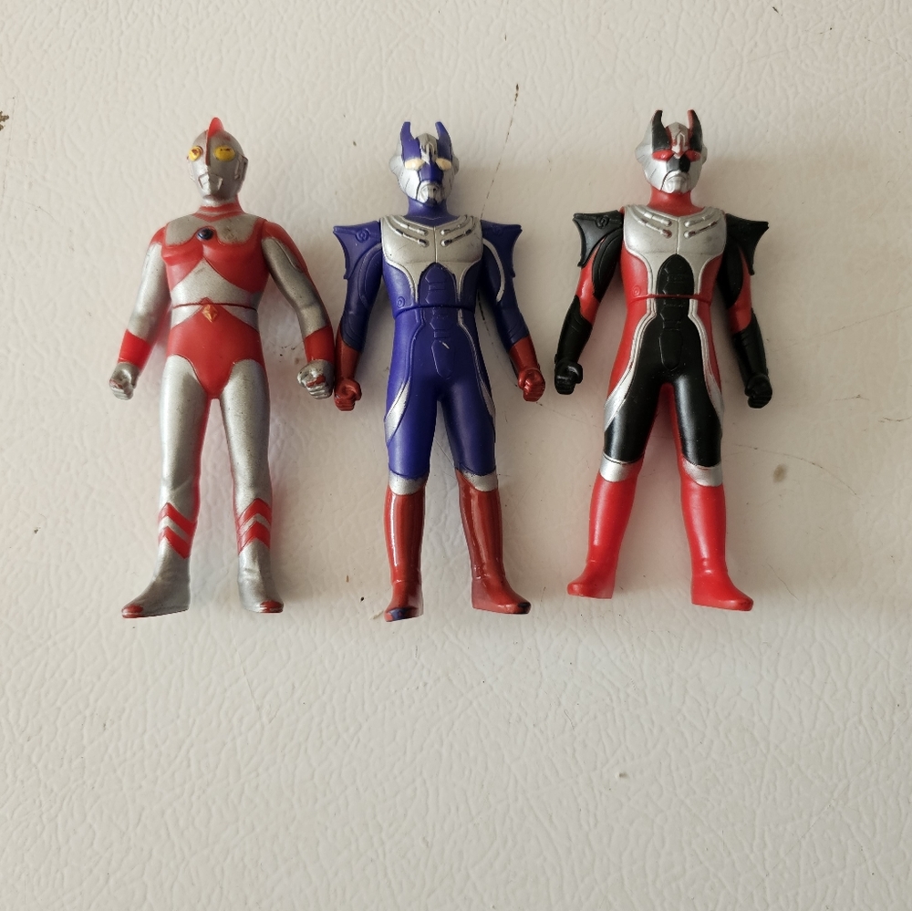 Vintage Ultraman 1988 Action Figures Set of 3